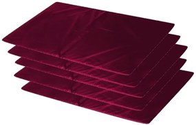 Kit 5 Colchonetes Para Ginástica, Academia 100 X 50 X 3 Cm - Orthovida (Bordô)
