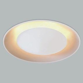 Luminária De Embutir Eclipse Curvo 4Xe27 Mini Ø60X11Cm Metal | Usina 2... (BT - Branco Texturizado + BR-F - Branco Fosco)