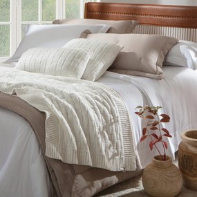 Peseira Kacyumara Tricot Mousse Treliça  Pérola