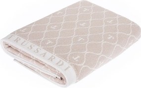 Toalha de Rosto Trussardi Jacquard Fio Tinto Speciale - Rosa Soft Rose