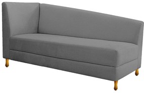Recamier Valéria 185cm Lado Direito Corano Cinza - ADJ Decor