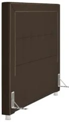 Cabeceira Cama Box Casal Queen 160cm Paolla Z37 Veludo Marrom - Mpozen