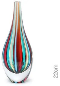 Gota Mini Média com Bastões Coloridos com Fios Murano Cristais Cadoro