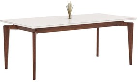 Mesa de Jantar Chermont Com Vidro - VM 53424 1.40 x 0.90