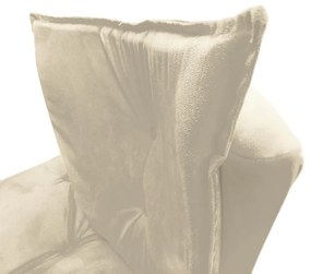 Poltrona Decorativa Pés Palito Emília Plus Suede Bege