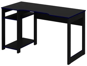 Mesa Gamer Escrivaninha Tecno Reversível Preto Azul
