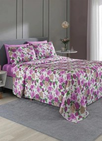 Edredom 150 Fios Algodão Floral Queen 1 Peça