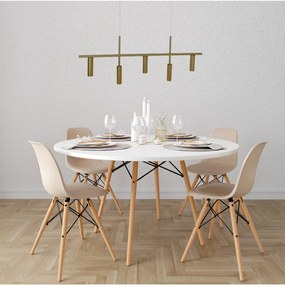 Pendente Retângular 101X3,8X44,5Cm Tubo Desalinhado Alumínio 5Xmr11 -... (CHAMPANHE)