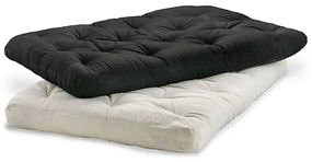 Futon Preto Dobravel E Enrolavel Solteiro Orthovida + Brinde Jogo De C... (Preto)