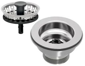 Válvula Tramontina 3.1/2" sem escape em Aço Inox e Polipropileno