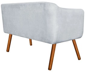 NAMORADEIRA JULIA 2 LUGARES SUEDE CINZA