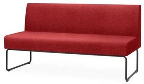 Sofa Pix Assento Mescla Vermelho Base Aco Preto - 55121 Sun House