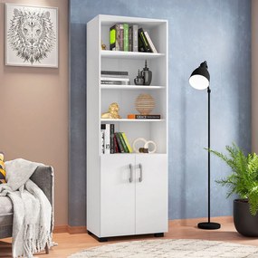 Livreiro Office Brian 02 Portas Pequenas L01 - ADJ DECOR