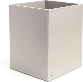 Lixeira Aberta p/ Escritório Sottile Casa em Couro PU - Gelo  Gelo