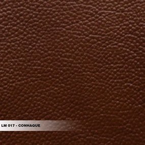 Sofá Decorativo 3 Lugares Sala de Estar 220cm Jolie Couro Conhaque G34 - Gran Belo