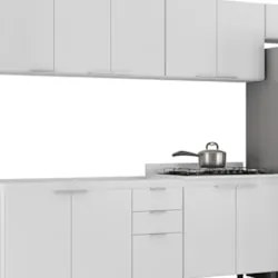 Armário de Cozinha CP06 Para Pia 120cm Pérola Z34 Branco    - Mpozenat