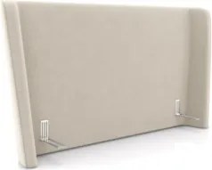 Cabeceira Cama Box King 195cm Nicea Z37 Veludo Bege - Mpozenato