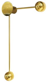Arandela Conchiglia 2Xpci Led 5W 37X63X9Cm | Usina 5797/41D (MR-T - Marrom Texturizado, 110V)