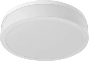 Plafon Sobrepor Redondo Aluminio Santorini - BRANCO