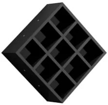 Nicho Decorativo Porta Toalha Barbearia Preto   - AJL Móveis