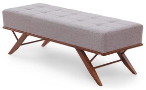 Recamier Athena Estofado Detalhe Costura em Quadriculado Estrutura Madeira Eucalipto