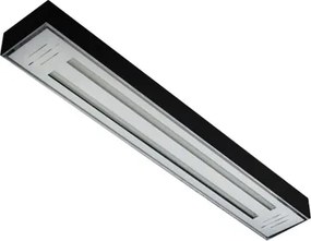 Plafon Sobrepor Aluminio Preto Valencia 65Cm