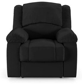 Poltrona do Papai Reclinável Sala de Cinema Madrid Power Elétrica Massagem USB PU Preto  G23