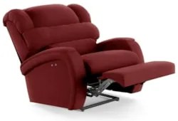 Poltrona do Papai Reclinável Kalie Power Touch USB FH9 Veludo Vermelho