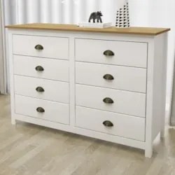 Cômoda Para Quarto 125cm Com 8 Gavetas Lázio Freijó F07     - Mpozenat