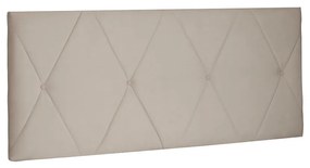 Cabeceira Painel Aquilla Para Cama Box Solteiro 90 cm Suede - D'Rossi - Bege