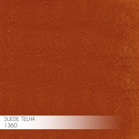 Kit 2 Puff Decorativo Base Gold Elsa Suede Telha G41 - Gran Belo