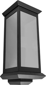 Arandela Vidro Aluminio Preto 48,3X18,7Cm Toscana Trap Duo