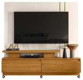 Home Theater Braun MDP 2 Gavetas até 75 Cinamomo/OffWhite G97 - Gran Belo