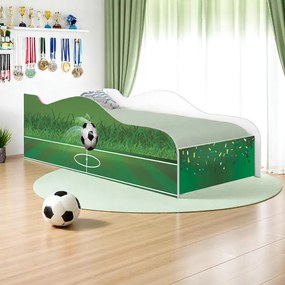 Cama Solteiro Infantil 197x91,5cm para Quarto Personagens K02 - D'Rossi - COPA FUTEBOL