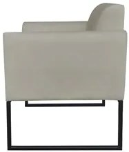 Poltrona Decorativa Base Industrial Preto Maressa S12 Suede Marrom Rat