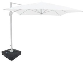 Ombrellone Ulisses Branco Susp com Base e Rodas 3 mts X 4 mts 69391 Sun House