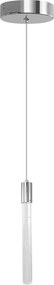 Pendente Led Aluminio Cristal 6W 3000K Aston - CROMADO