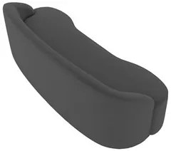 Sofá 4 Lugares para Sala de Estar Living 260cm Theo D06 Veludo Cinza -
