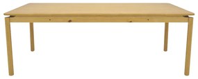 Mesa de Jantar de Madeira Taeda Zelda 220cm Natural/Voss G04 - Gran Belo