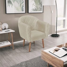Kit 02 Poltronas Grazi Pés Palito Linho - ADJ Decor