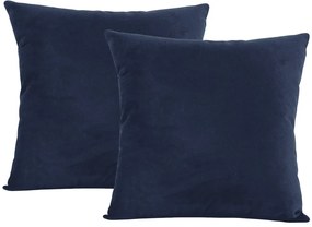 2 Capas Almofada Veludo Fly Azul Marinho 50x50cm
