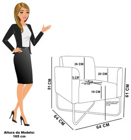 Poltrona Base X Industrial Dourado Marisa Corano - Verde