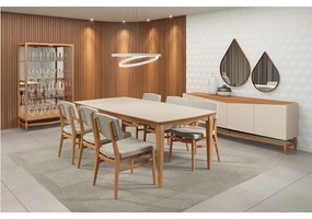 Conjunto de Jantar Libri 8 Lugares Móveis Runick -