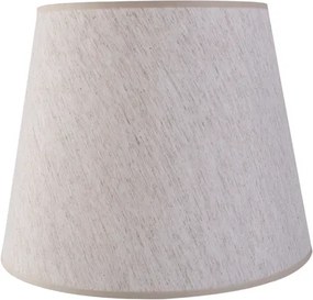 Cupula Tecido Bege Rustico Boca Larga 42Cm