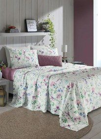Jogo de Cama 200 Fios Branco Queen 4 Peças
