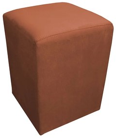 Puff Decorativo Dado 32 x 32 cm Suede Telha