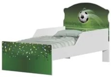 Mini Cama Infantil 148x68cm Com Proteção Lateral Futebol K06 - Mpozena