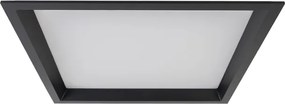 Plafon Led Embutir Quadrado Preto 28W 120 3000K Deep