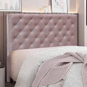 Cabeceira Decorativa Queen Size 1,60M Tàzio Veludo Lilás G63 - Gran Belo