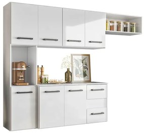 Cozinha Juliete Suspensa Branca – Nicioli Móveis